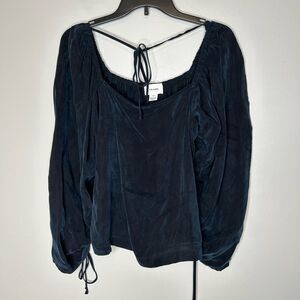 R.G Kane Ruched Sleeve Blouse